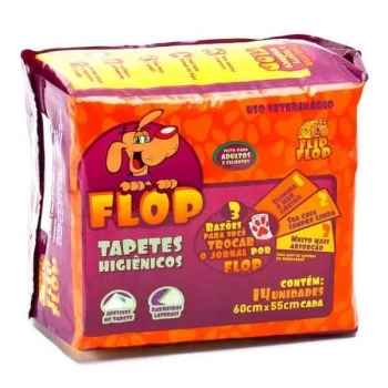 Tapete Higiênico Flop 60x55 14 unidades