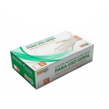 Luva Látex Não Saúde Tam. PP - 100 Un MBLif