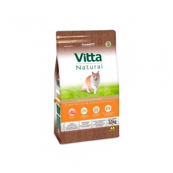 Ração Vitta Natural Gatos Castrados Frango 3kg