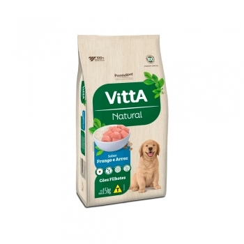 Ração PremieR Vitta Natural Cães Filhotes Frango e Arroz 15kg
