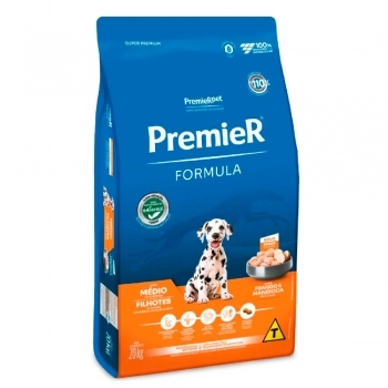 Ração PremieR Fórmula para Cães Filhotes Raças Médias Frango 20kg