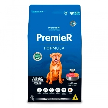 Ração PremieR Fórmula Senior para Cães Adultos de Raças Grandes Cordeiro 15kg
