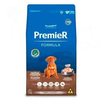Ração PremieR Fórmula para Cães Filhotes de Raças Grandes Frango 15kg