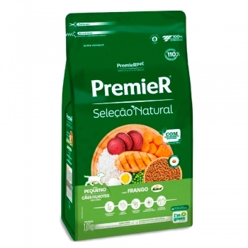 Ração PremieR Seleção Natural para Cães Filhotes Raças Pequenas Frango 1Kg
