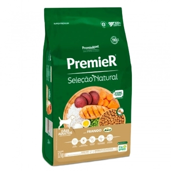 Ração PremieR Seleção Natural para Cães Adultos Frango 12Kg