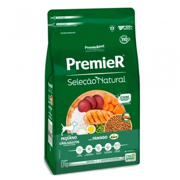 Ração PremieR Seleção Natural Raças Pequenas para Cães Adultos Frango 1Kg