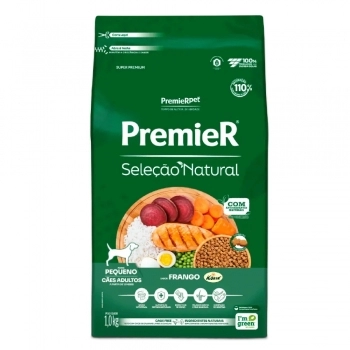 Ração PremieR Seleção Natural Raças Pequenas para Cães Adultos Frango 1Kg