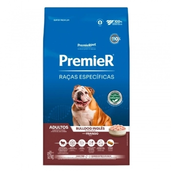 Ração PremieR Raças Específicas Bulldog para Cães Adultos Frango 12kg