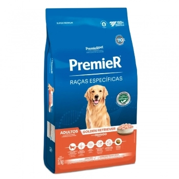 Ração PremieR Raças Específicas Golden Retriever para Cães Adultos Frango 12kg