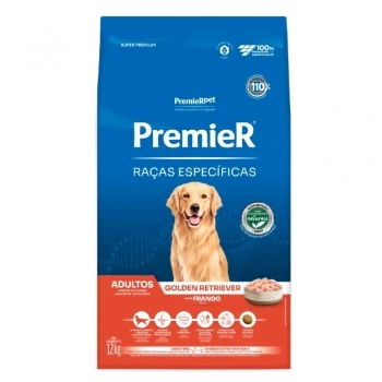 Ração PremieR Raças Específicas Golden Retriever para Cães Adultos Frango 12kg