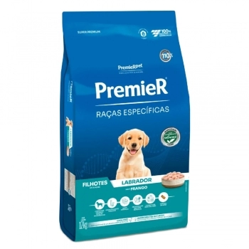 Ração PremieR Raças Específicas Labrador para Cães Filhotes Frango 12kg