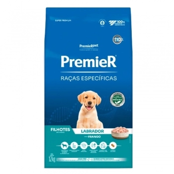 Ração PremieR Raças Específicas Labrador para Cães Filhotes Frango 12kg