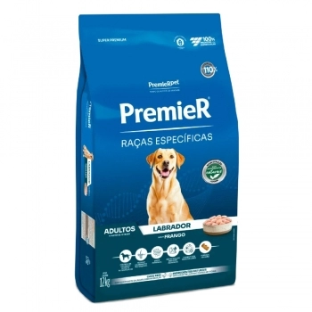 Ração PremieR Raças Específicas Labrador para Cães Adultos Frango 12kg