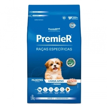 Ração PremieR Raças Específicas Lhasa Apso para Cães Filhotes Frango 1Kg