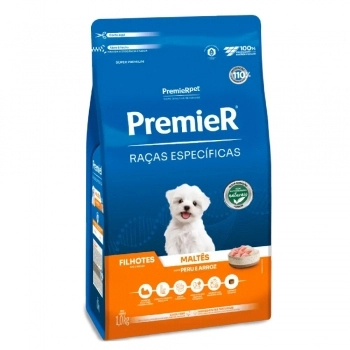Ração PremieR Raças Específicas Maltês para Cães Filhotes Peru e Arroz 1Kg