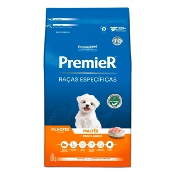 Ração PremieR Raças Específicas Maltês para Cães Filhotes Peru e Arroz 1Kg