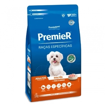 Ração PremieR Raças Específicas Maltês para Cães Adultos Peru e Arroz 1Kg