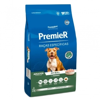 Ração PremieR Raças Específicas Pitbull para Cães Adultos Frango 12kg