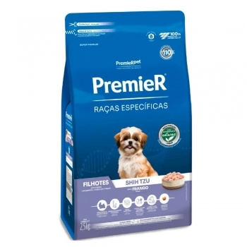 Ração PremieR Raças Específicas Shih Tzu para Cães Filhotes Frango 2,5Kg