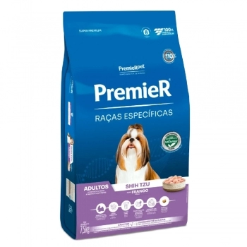 Ração PremieR Raças Específicas Shih Tzu para Cães Adultos Frango 7,5Kg