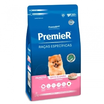 Ração PremieR Raças Específicas Spitz Alemão para Cães Filhotes Frango 1Kg