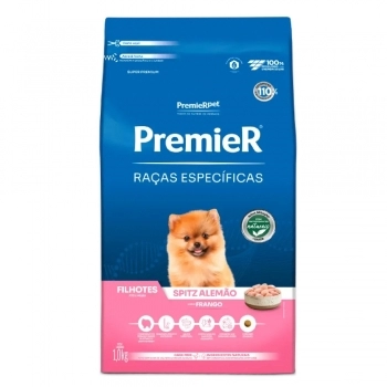 Ração PremieR Raças Específicas Spitz Alemão para Cães Filhotes Frango 1Kg