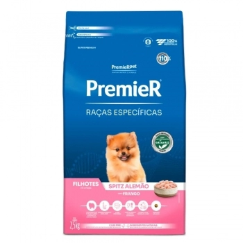 Ração PremieR Raças Específicas Spitz Alemão para Cães Filhotes Frango 2,5Kg
