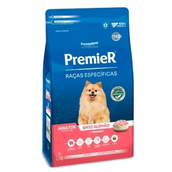 Ração PremieR Raças Específicas Spitz Alemão para Cães Adultos Frango 2,5Kg
