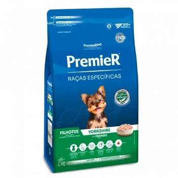 Ração PremieR Raças Específicas Yorkshire para Cães Filhotes Frango 2,5Kg