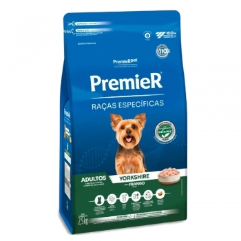 Ração PremieR Raças Específicas Yorkshire para Cães Adultos Frango 2,5Kg