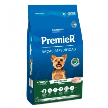 Ração PremieR Raças Específicas Yorkshire para Cães Adultos Frango 7,5Kg