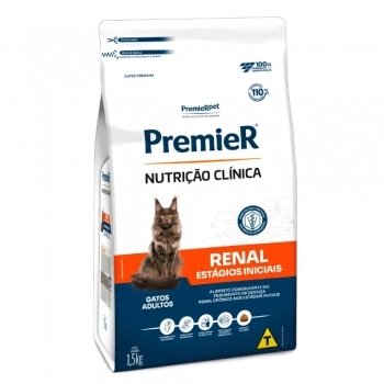 Ração PremieR Nutrição Clínica Renal para Gatos Estágio Inicial 1,5kg