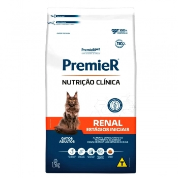 Ração PremieR Nutrição Clínica Renal para Gatos Estágio Inicial 1,5kg