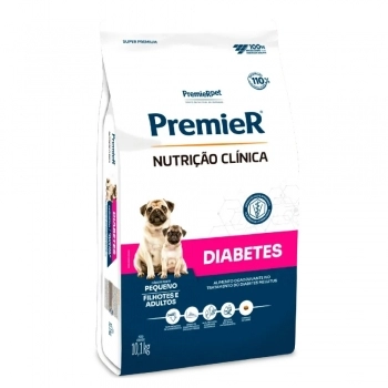 Ração PremieR Nutrição Clínica Diabetes para Cães de Porte Pequeno 10,1kg