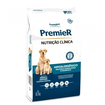 Ração PremieR Nutrição Clínica Hipoalergênico para Cães de Médio e Grande Porte 10,1kg