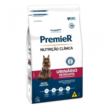 Ração PremieR Nutrição Clínica Urinário para Gatos Adultos 1,5Kg