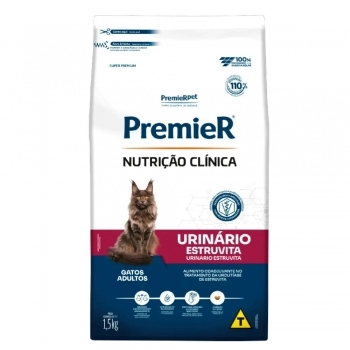 Ração PremieR Nutrição Clínica Urinário para Gatos Adultos 1,5Kg