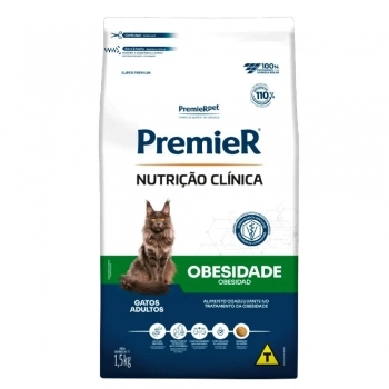 Ração PremieR Nutrição Clínica Obesidade para Gatos Adultos 1,5Kg