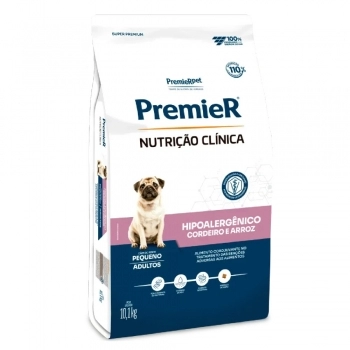 Ração PremieR Nutrição Clínica Hipoalergênico para Cães de Pequeno Porte Cordeiro e Arroz 10,1Kg