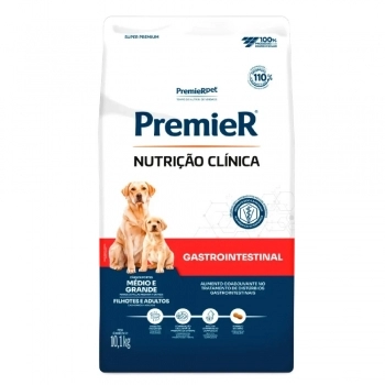 Ração PremieR Nutrição Clínica Gastrointestinal Cães de Médio e Grande Porte 10,1kg