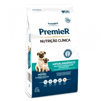 Ração PremieR Nutrição Clínica Hipoalergênico e Mandioca para Cães de Pequeno Porte 10,1Kg