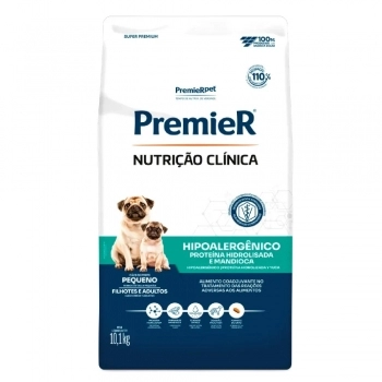 Ração PremieR Nutrição Clínica Hipoalergênico e Mandioca para Cães de Pequeno Porte 10,1Kg