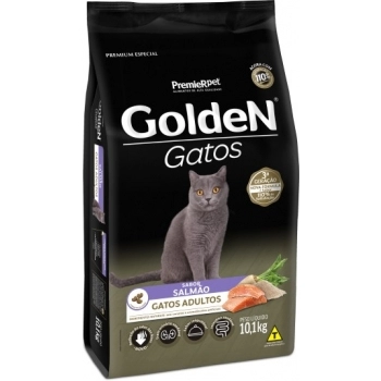 Ração Golden para Gatos Adultos Salmão 10,1Kg