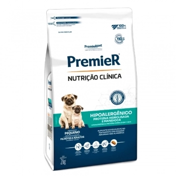 Ração PremieR Nutrição Clínica Hipoalergênico e Mandioca para Cães de Pequeno Porte 2Kg