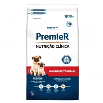 Ração PremieR Nutrição Clínica Gastrointestinal Cães de Pequeno Porte 2Kg