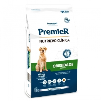 Ração PremieR Nutrição Clínica Obesidade para Cães Adultos Raças Médias e Grandes 10,1kg