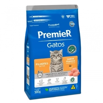 Ração PremieR Ambientes Internos para Gatos Filhotes Frango 500g