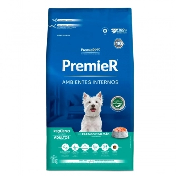 Ração PremieR Ambientes Internos para Cães Adultos Frango e Salmão 1Kg