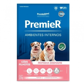 Papinha Desmame Ambientes Internos para Cães Filhotes 1kg