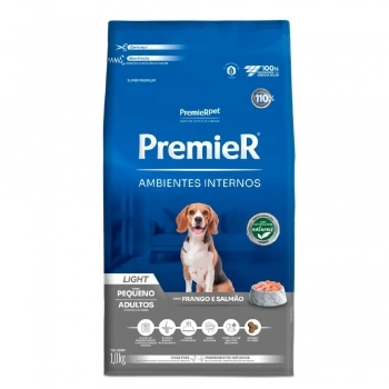 Ração PremieR Ambientes Internos Light para Cães Adultos Frango e Salmão 1Kg